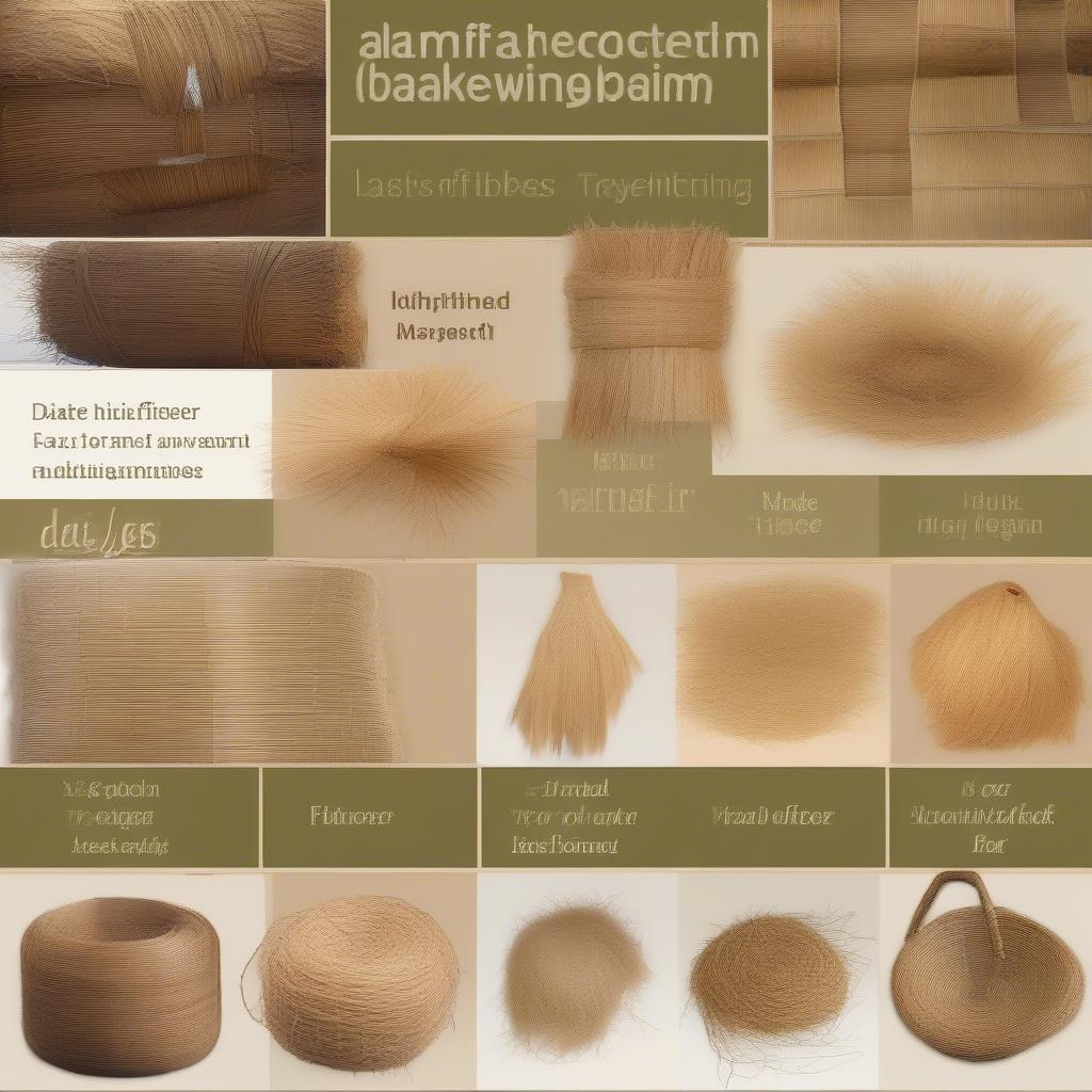 Different Palm Fiber Types Used in Basket Weaving