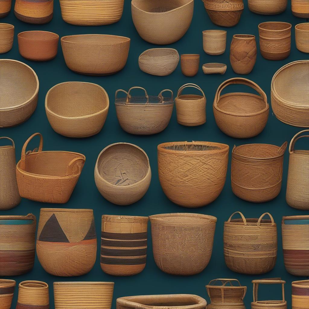 Inspiring examples of palm leaf baskets from different cultures.