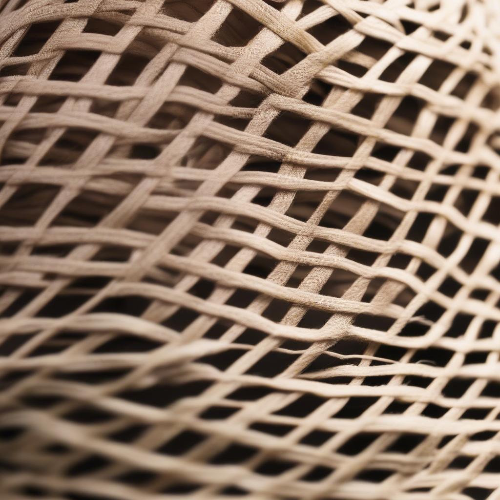 Close-up of a Panama Hat Open Weave