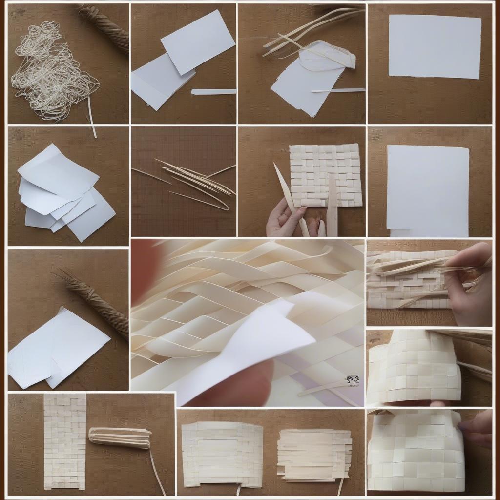 Paper Basket Weave Template Tutorial