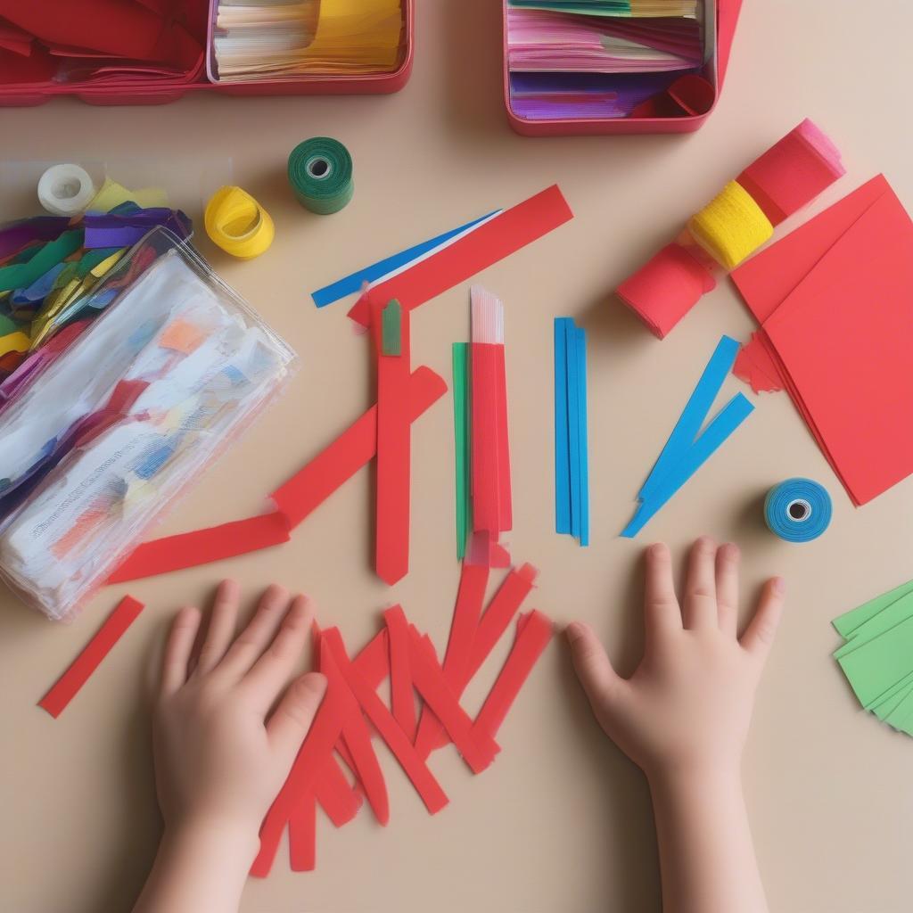 Paper Basket Weaving Supplies for Kids