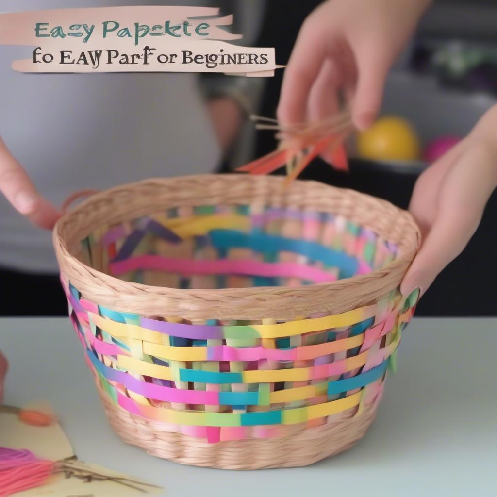 Paper Basket Weaving Tutorial on YouTube