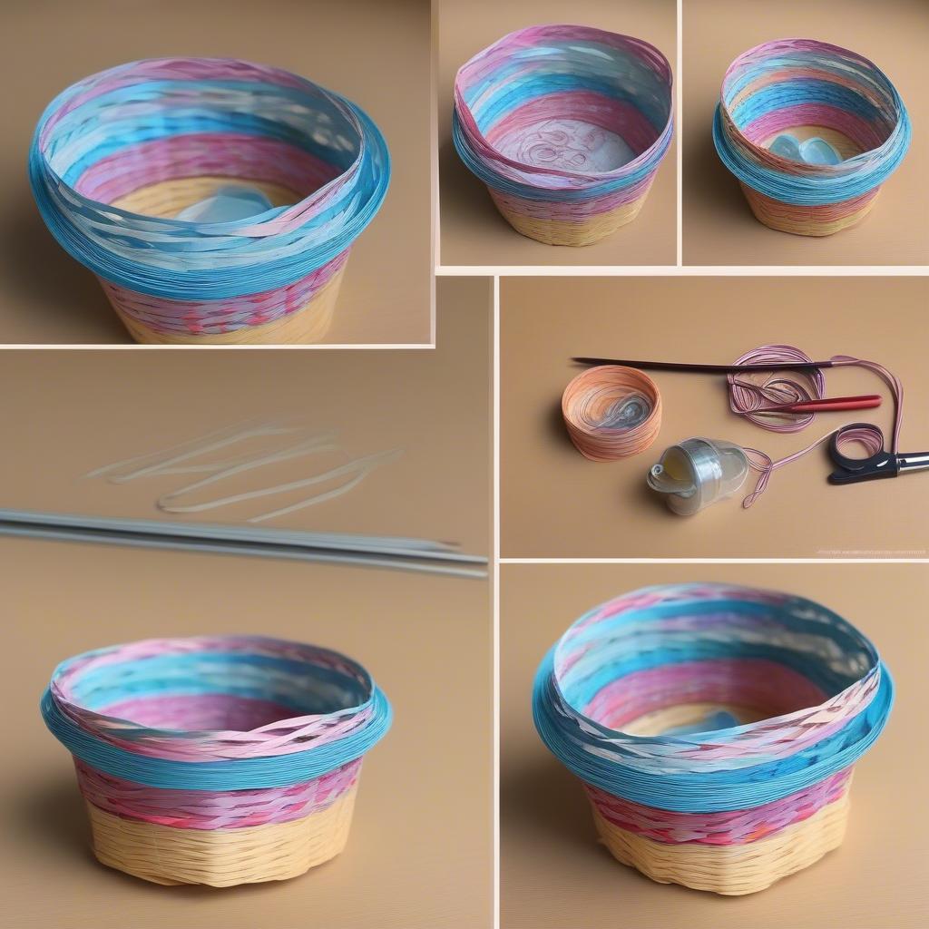 Beginner Paper Craft Basket Weaving Project