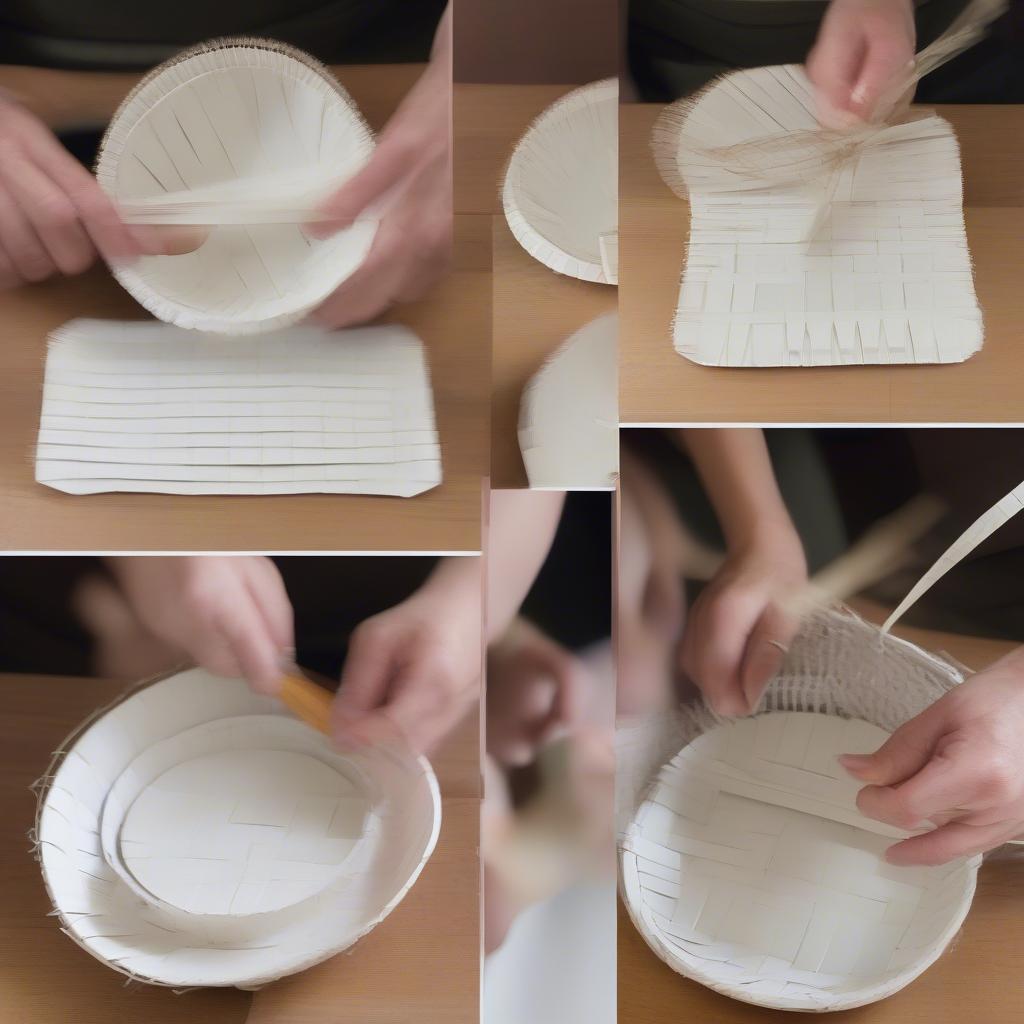 Paper Plate Basket Weaving Basics