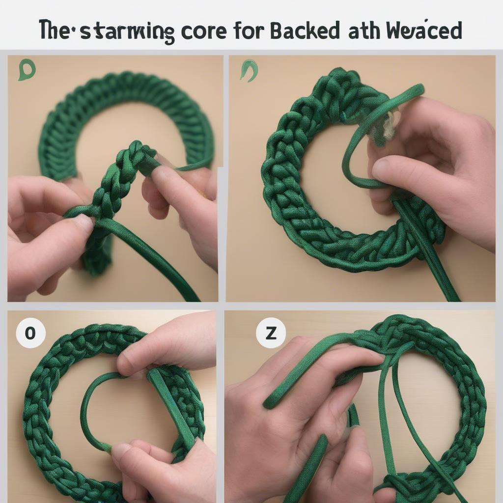 Creating the Starting Core for a Paracord Flat Basket Weave