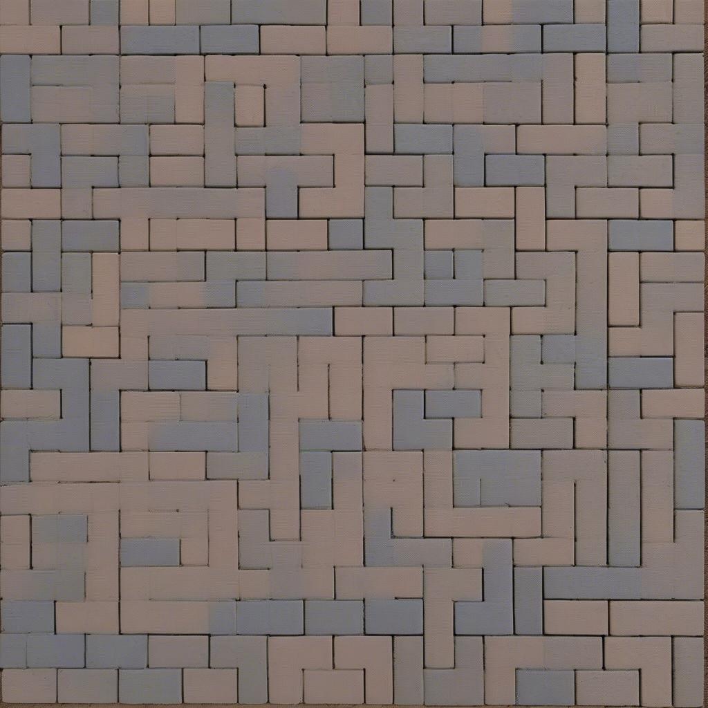 Different variations of the paver basket weave pattern, showcasing diverse sizes and arrangements.