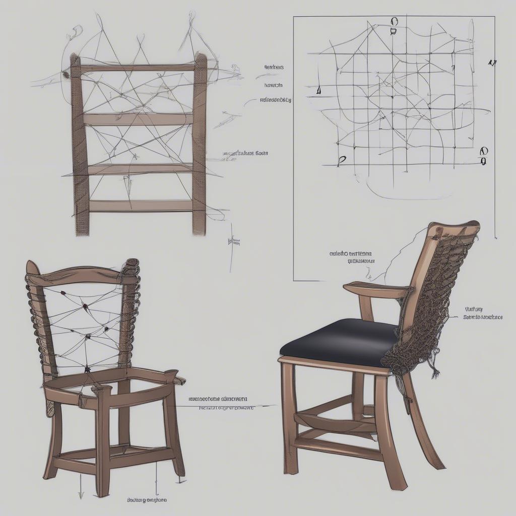 Different Weaving Techniques for Incorporating a Pentagram into an i Chair Design