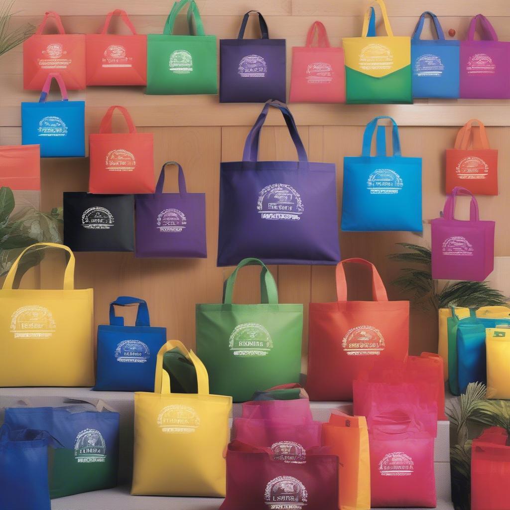 Personalised Non-Woven Bags with Vibrant Logo Display