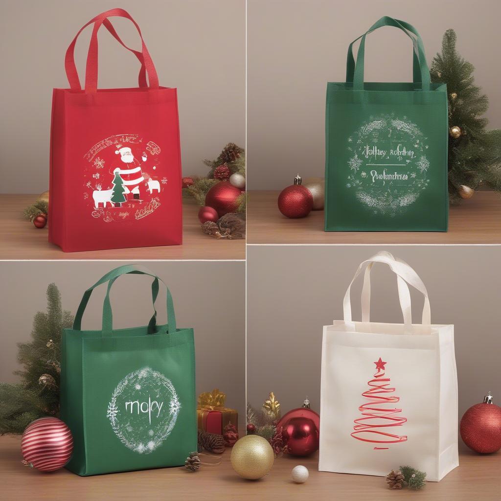 Personalized Non Woven Christmas Bags