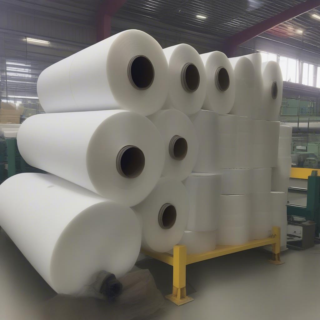 Rolls of pet polyester spunbond non-woven fabric for packaging