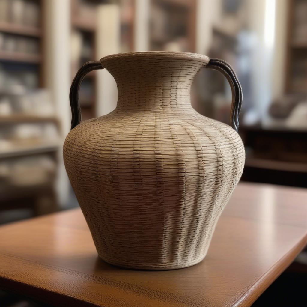 Pfaltzgraff Basket Weave Vase: A Look Back