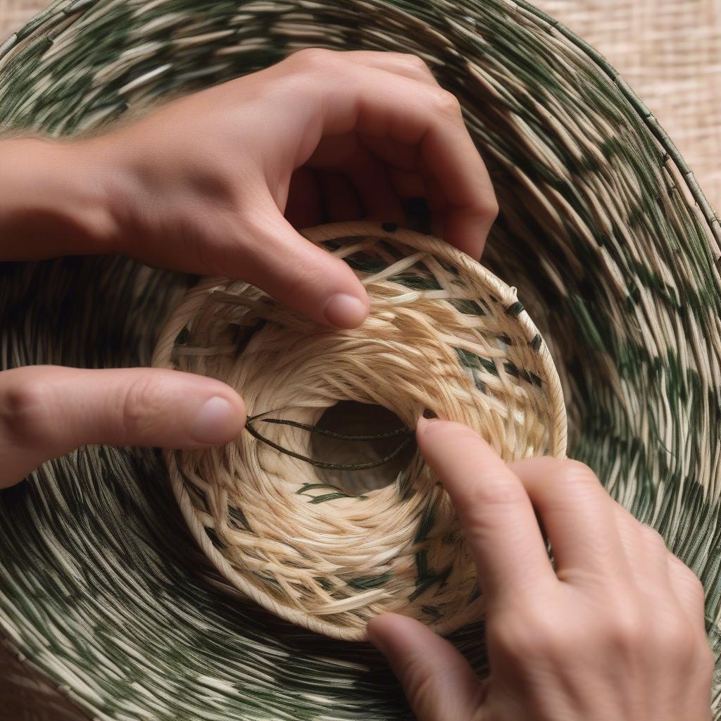 Pine Needle Basket Coil Technique