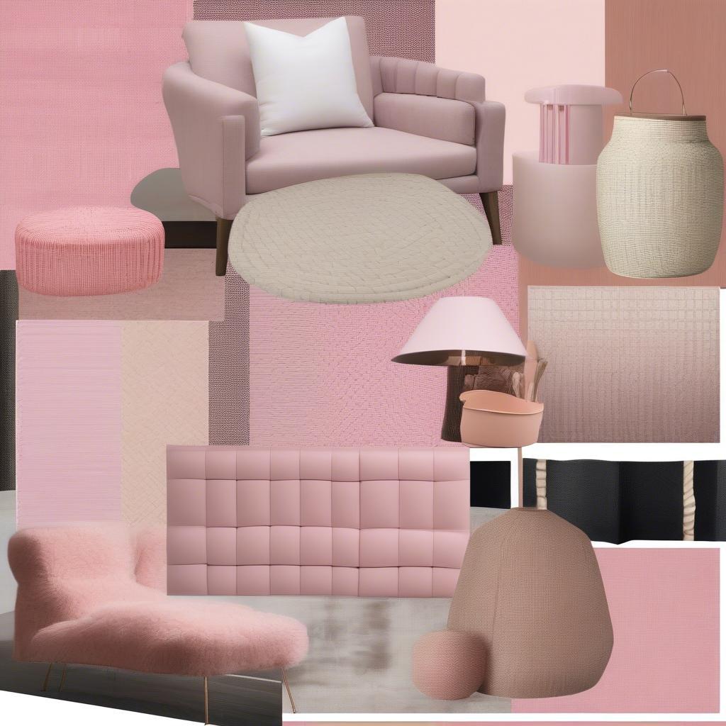 Pink Basket Weave Decor Inspiration