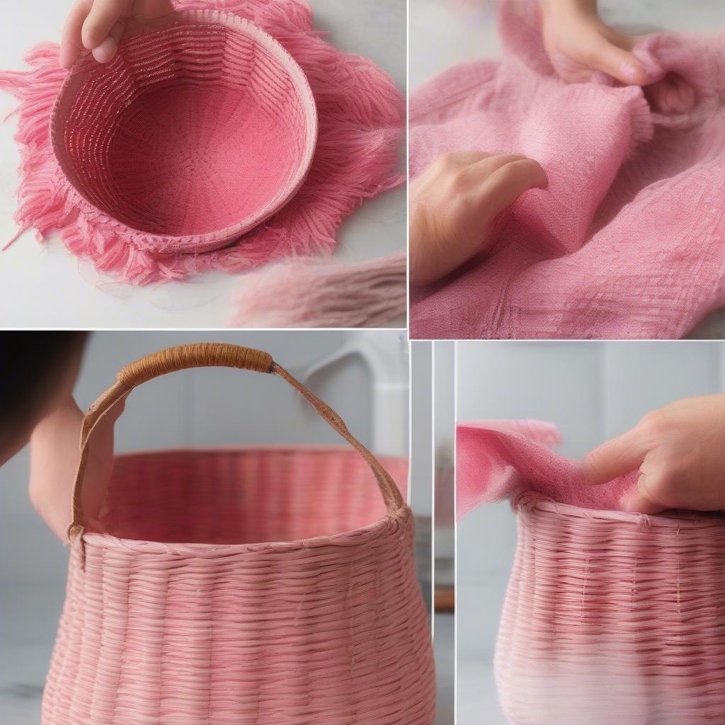 Caring for Your Pink Weave Basket