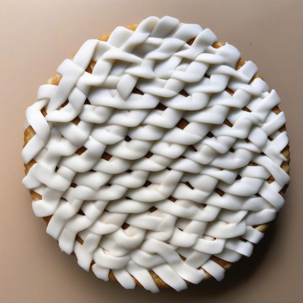 Piping Vertical Icing Lines on a Round Cake