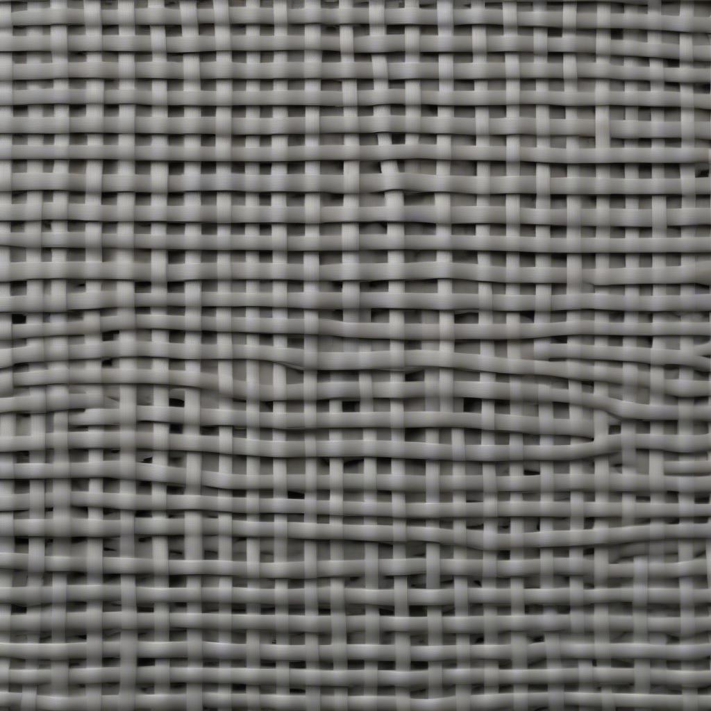 Close-up of Plastic Basket Weave Fabric