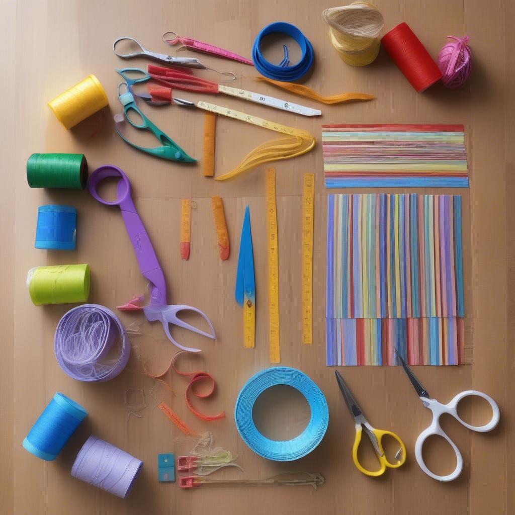 Plastic Stripe Basket Weaving Supplies