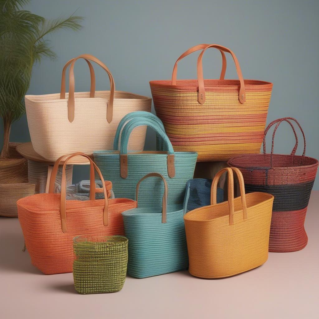 Different Types of Plastic Woven Basket Bags