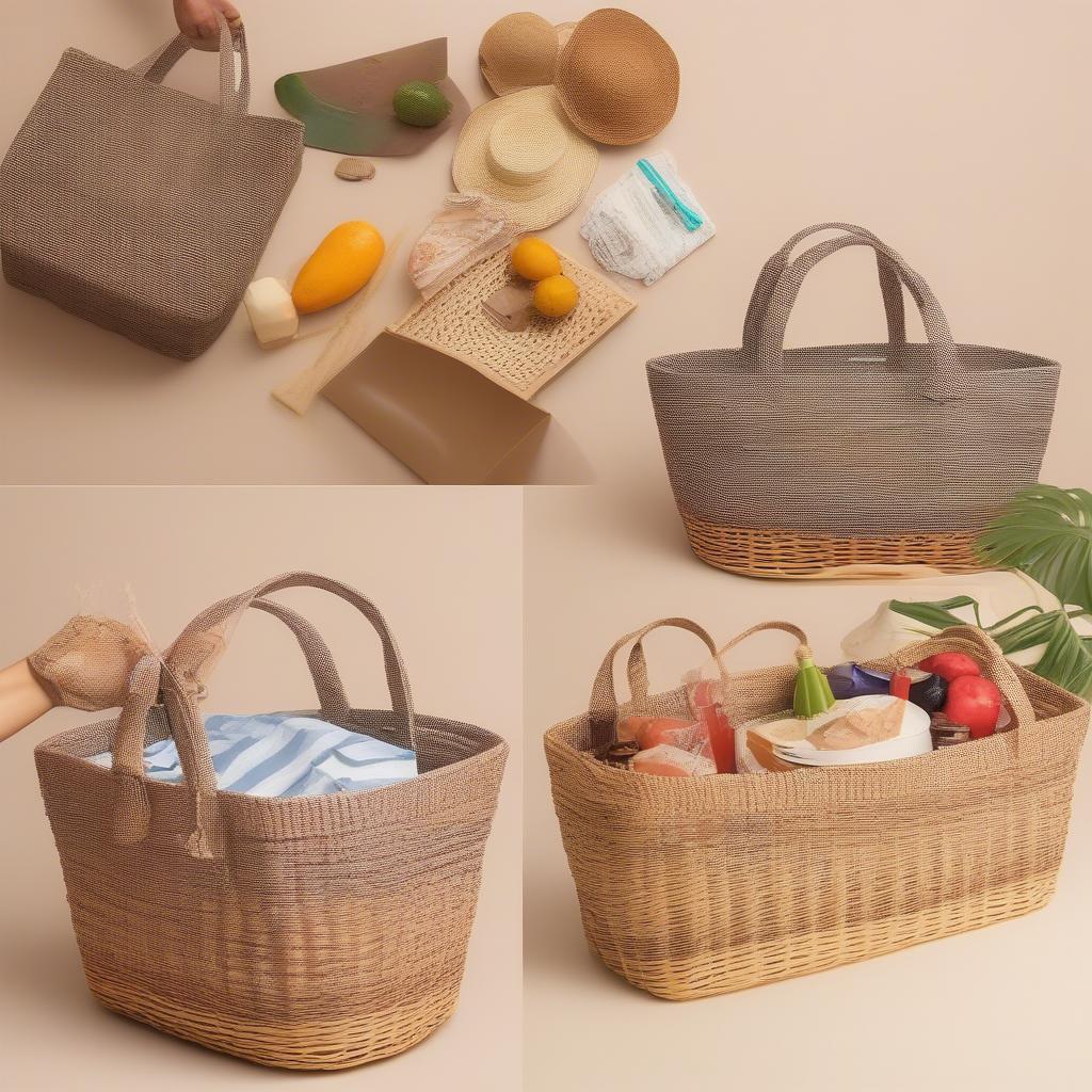 Different Uses for a Plastic Woven Basket Bag