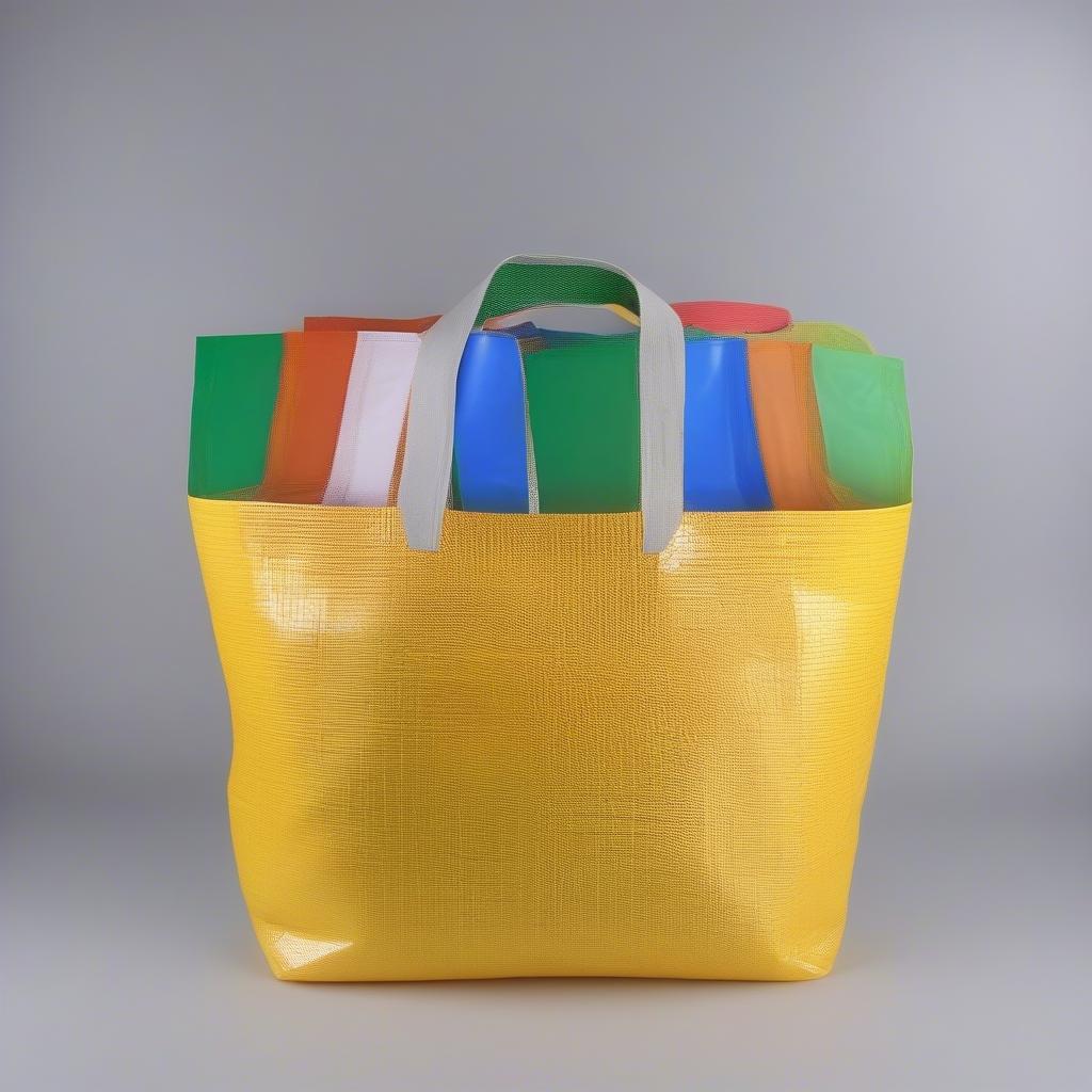 Variety of Plastic Woven Tote Bags