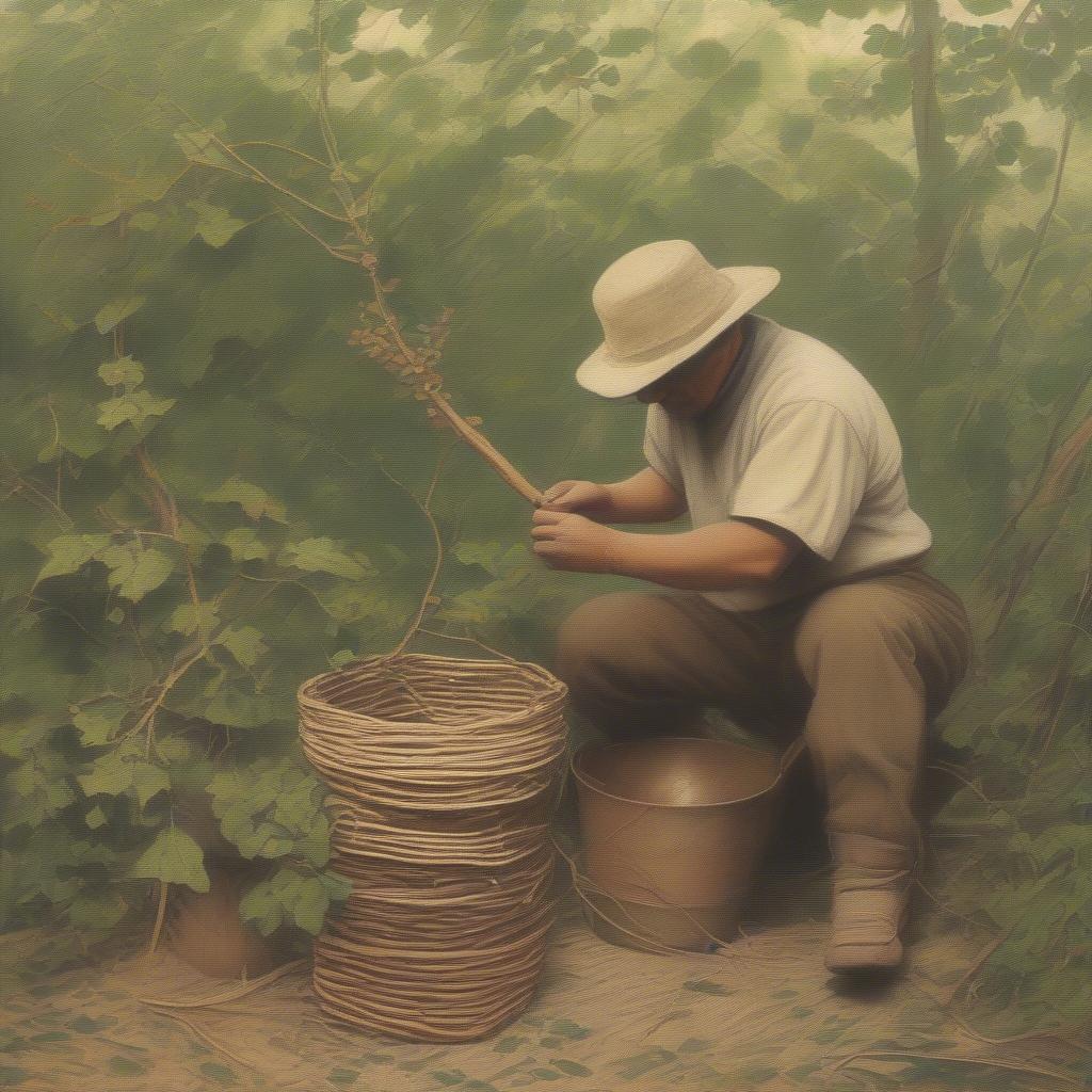 Traditional Poison Oak Basket Weaving Techniques