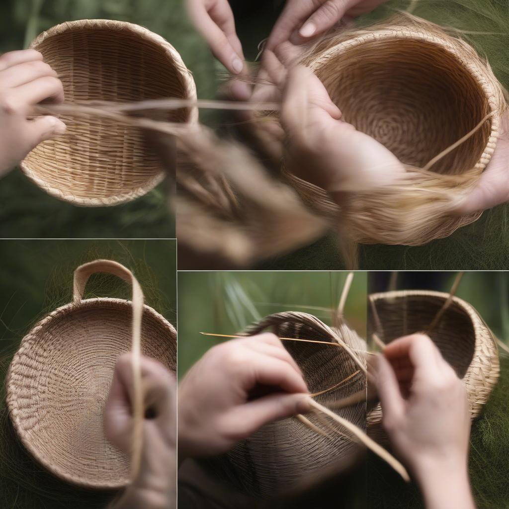 Pomo Basket Weaving Techniques in Action