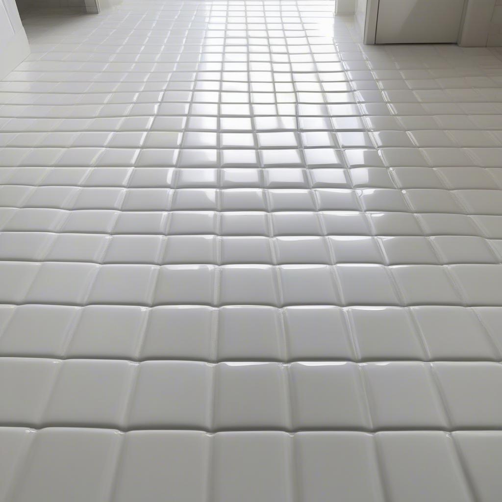 Porcelain Basket Weave Mosaic Bathroom Floor