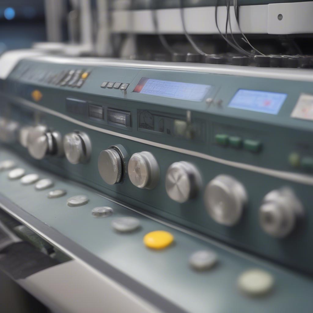 Control Panel of a PP Woven Bag Machine