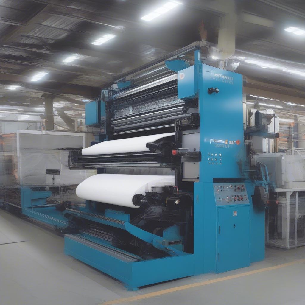 PP Woven Bag Machine in Operation