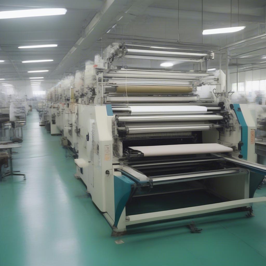 PP Woven Bag Making Machine in a Taiwan Factory