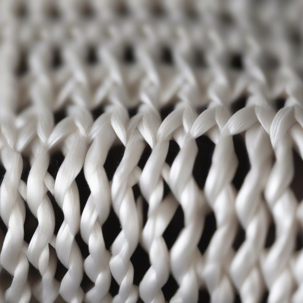 Close-up of PP Woven Grain Bag Texture