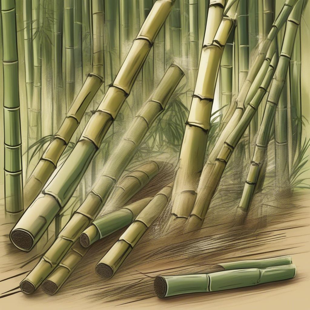 Steps in Preparing Bamboo for Basketry