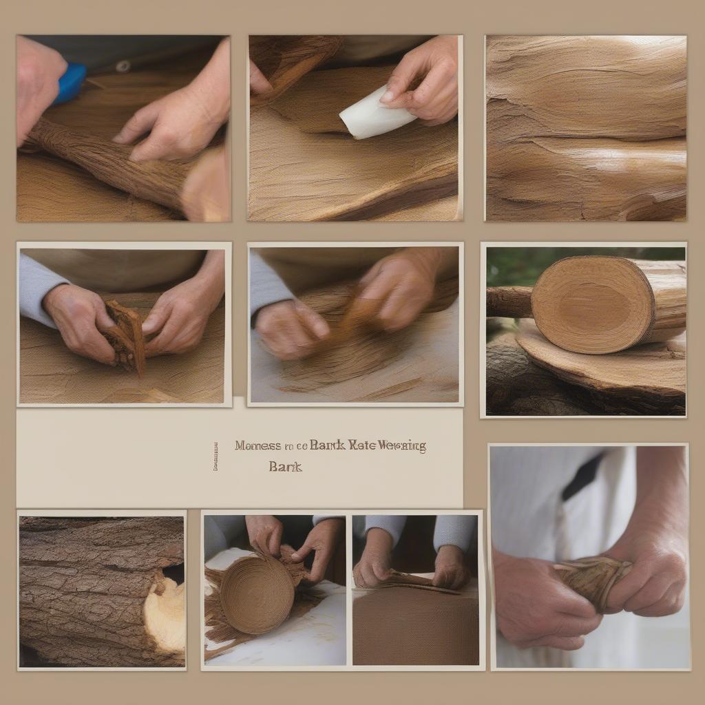 Steps in Preparing Bark for Basketry