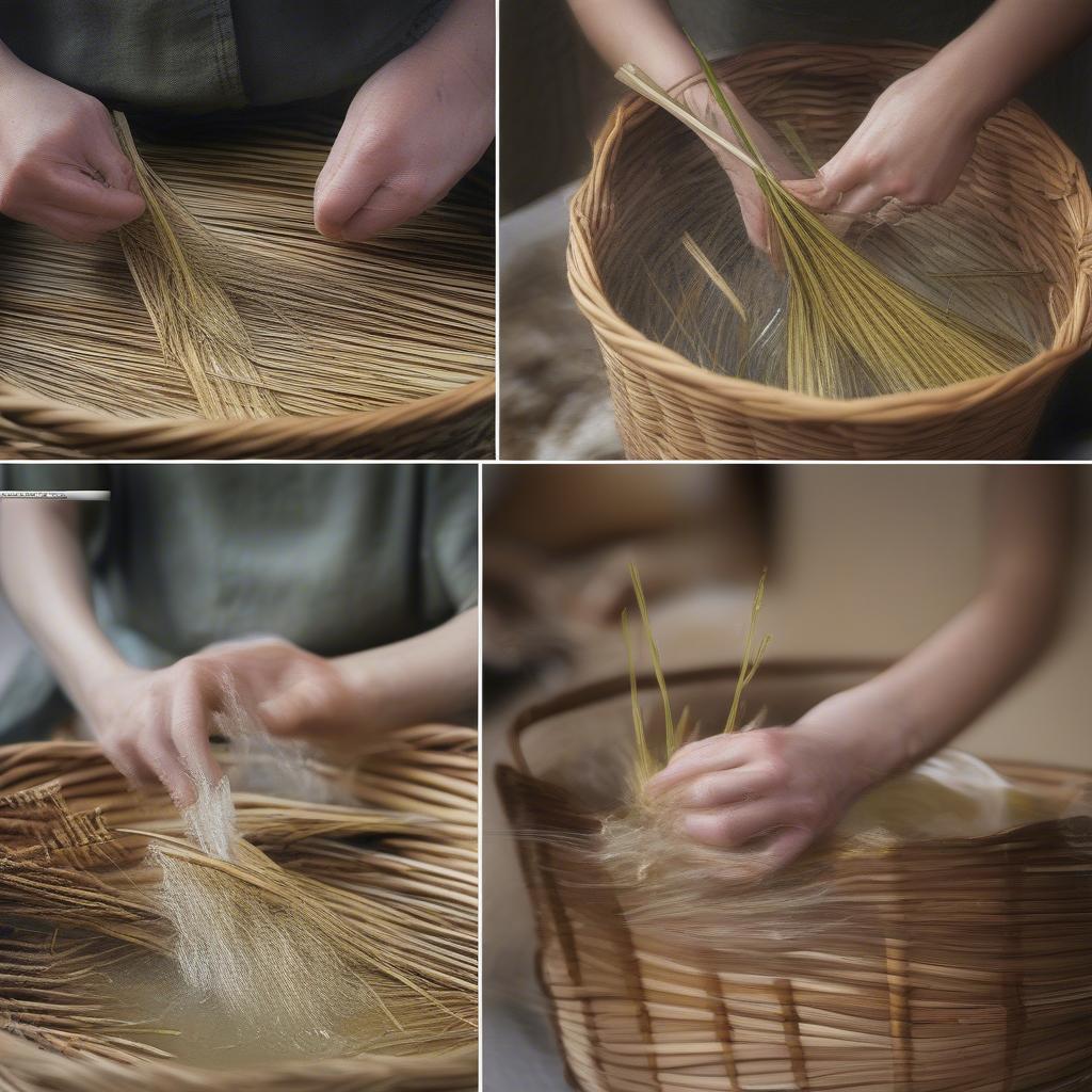 Preparing Basket Weaving Materials