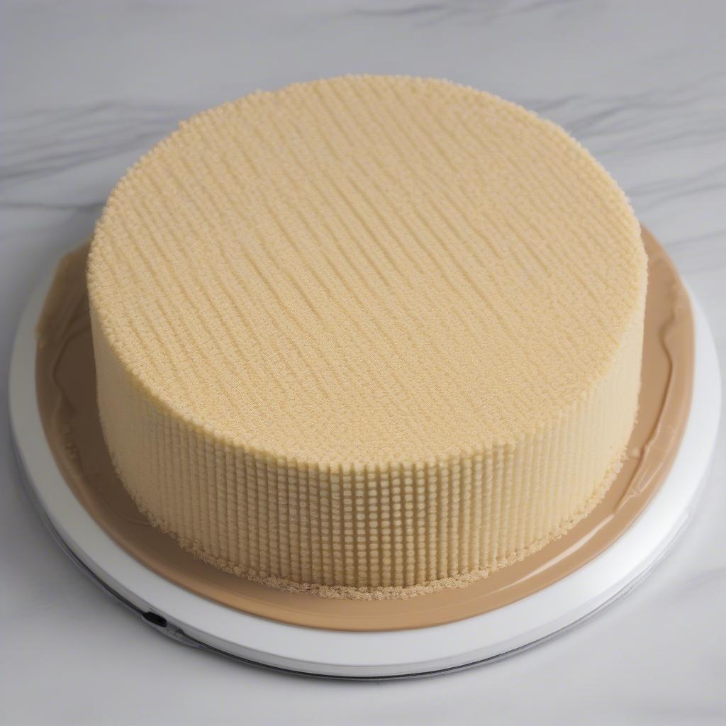 Preparing Cake for Basket Weave Frosting