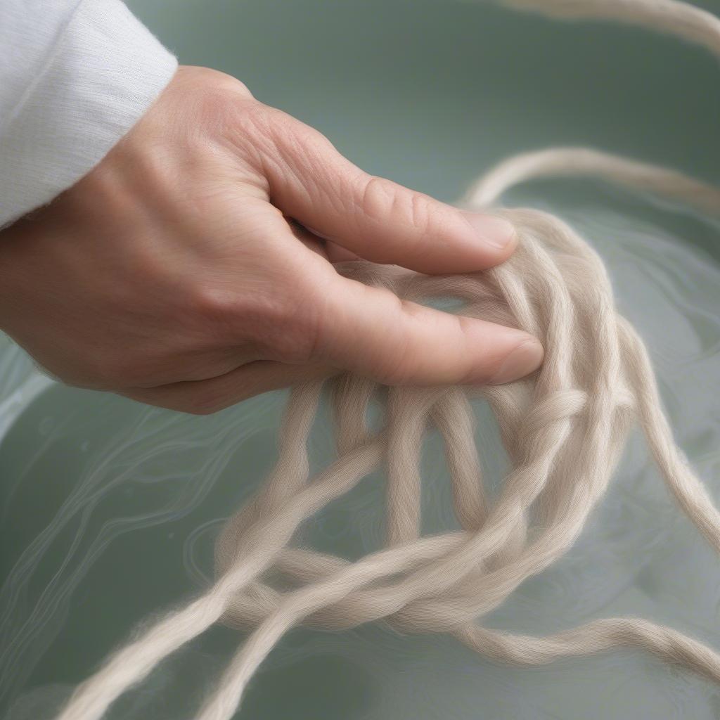 Preparing Cord for Basket Weaving: Soaking and Stretching