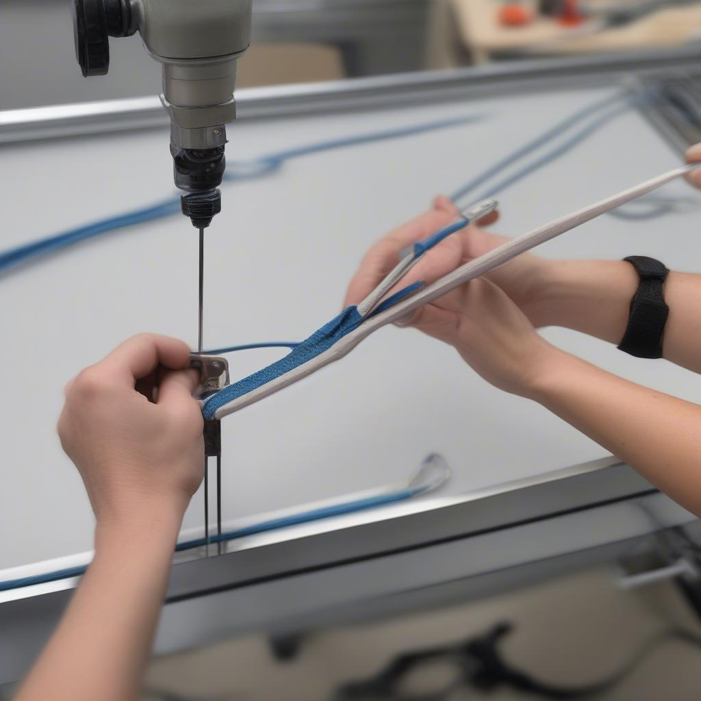 Preparing the Frame and Bungee Cords for Weaving