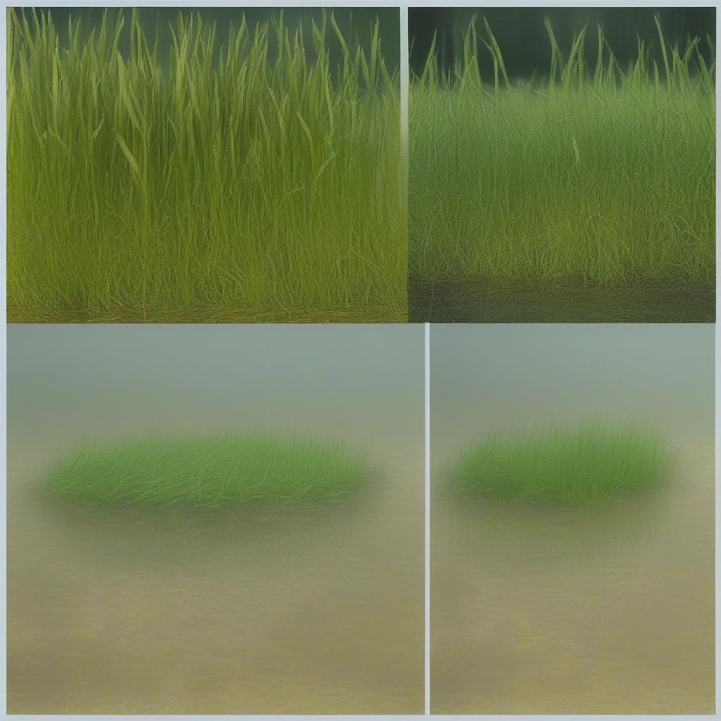 Soaking and drying grass for basket weaving.