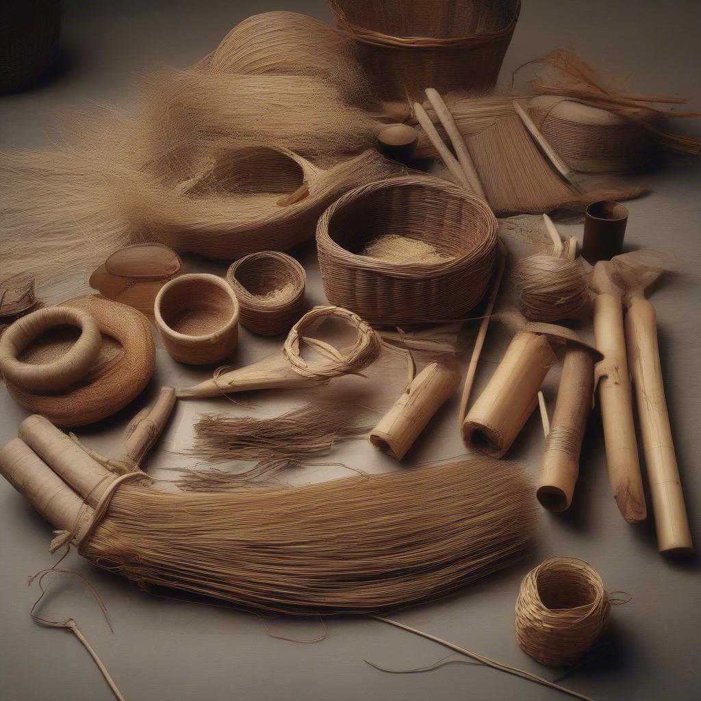 Preparing Materials for Basket Weaving