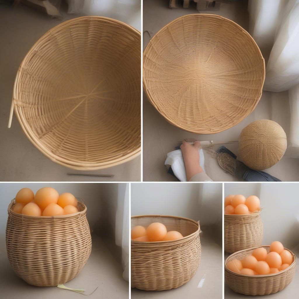 Soaking and Shaping Rattan for Basket Weaving