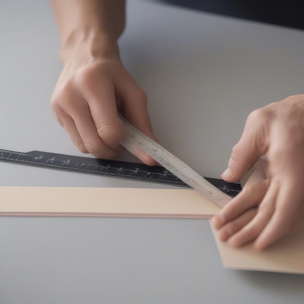 Preparing Paper Strips for Basket Weaving