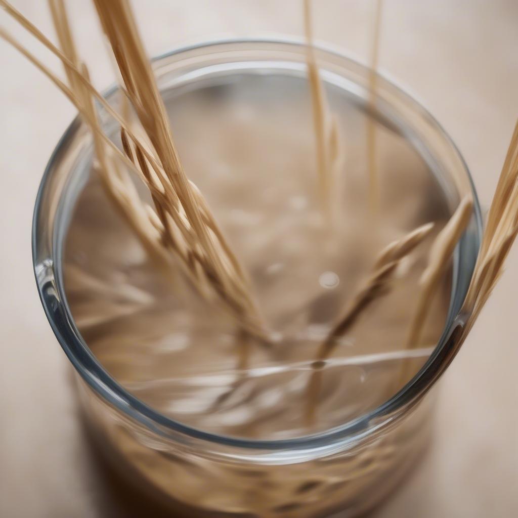 Soaking Reed for Basket Weaving