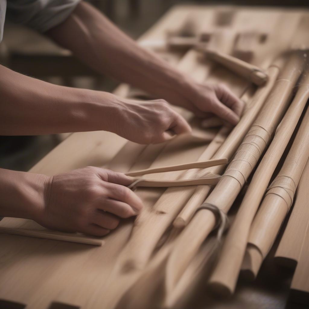 Preparing White Oak Splints for Berea Basket Weaving