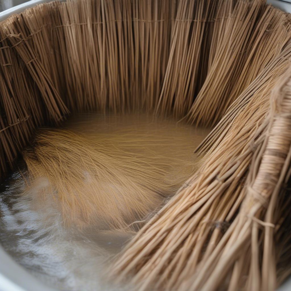 Preparing Willow Reeds for Basket Weaving