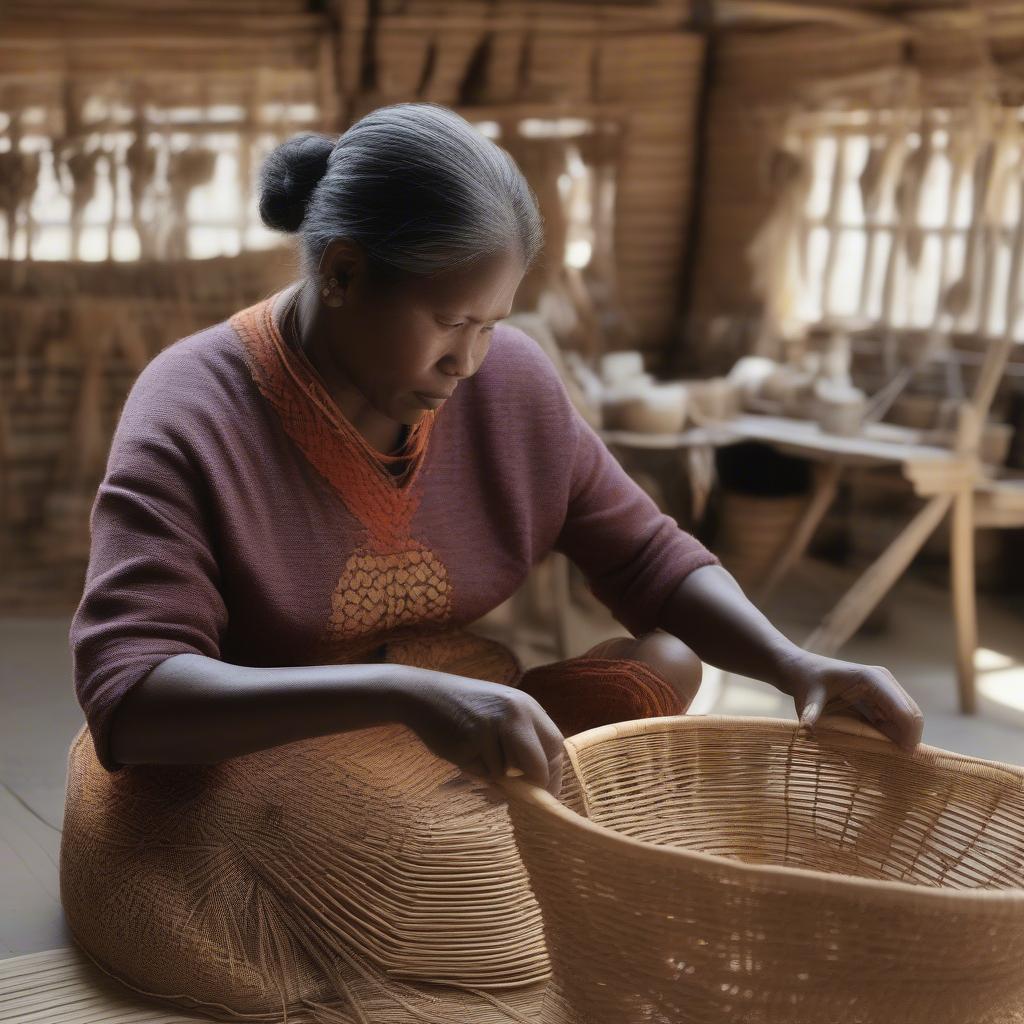 A Professional Basket Weaver