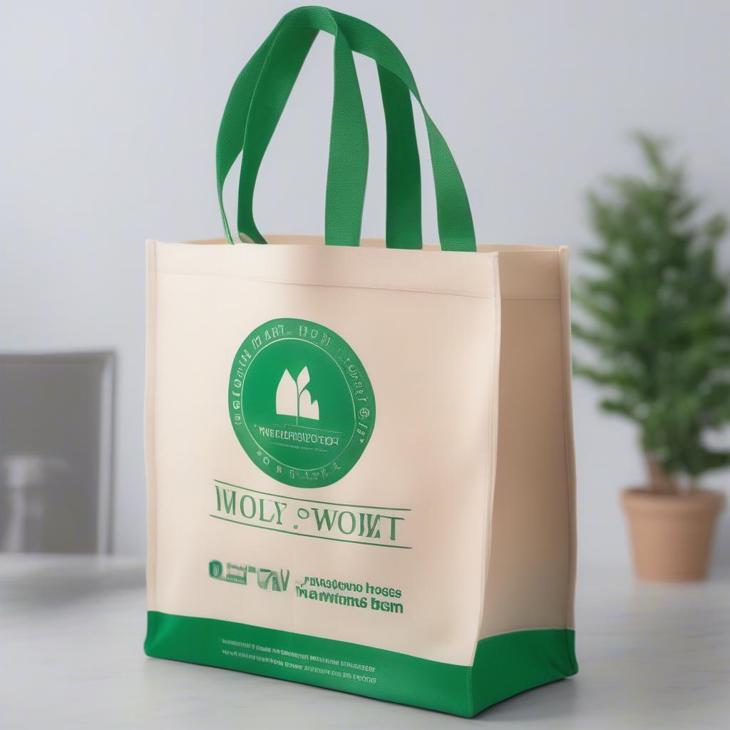 D-cut non-woven bag design optimized for promotional purposes