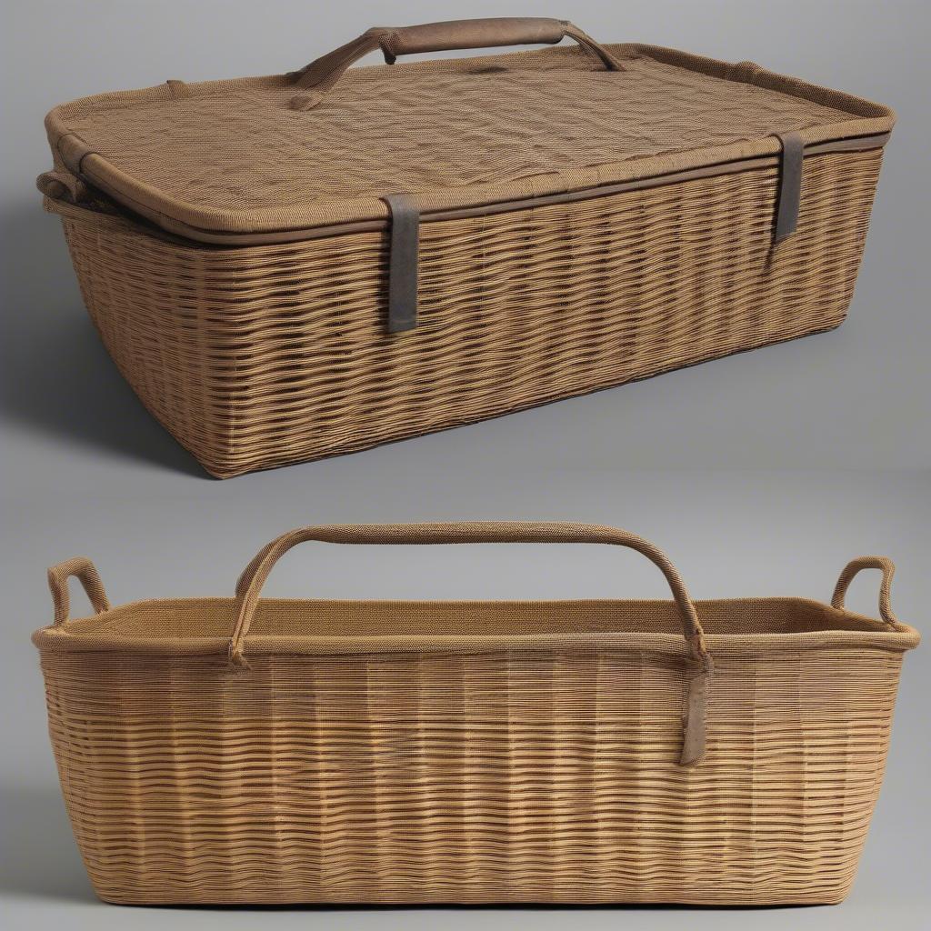 Comparing Early and Late Pyrex Basket Weave Carrier Designs