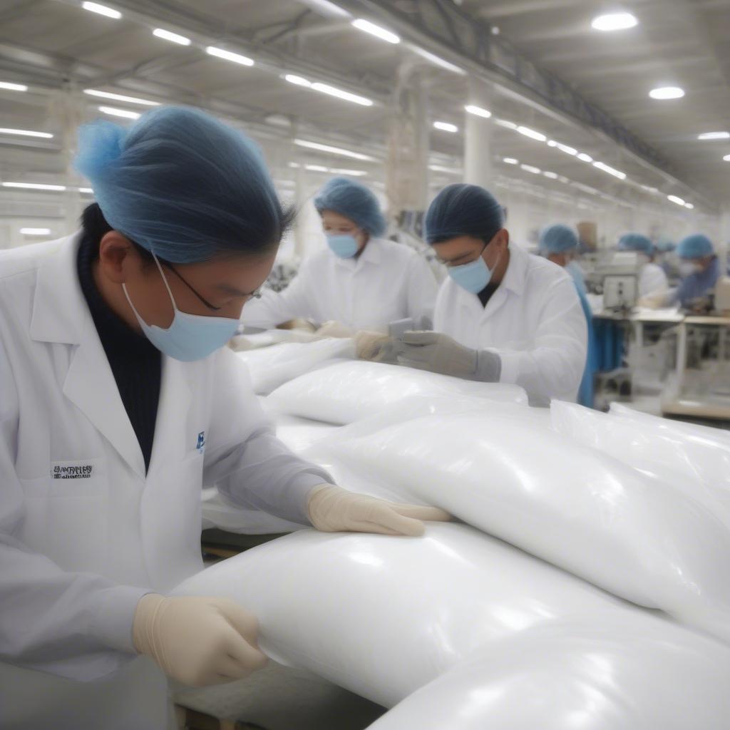 Quality Control Inspection of PVC Non Woven Pillow Bags