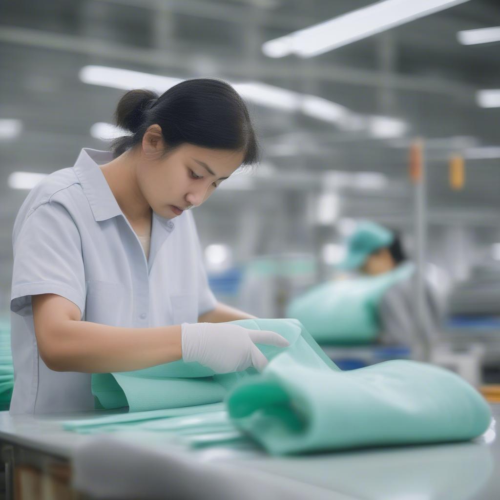 Quality Control Check during Non-Woven Bag Production