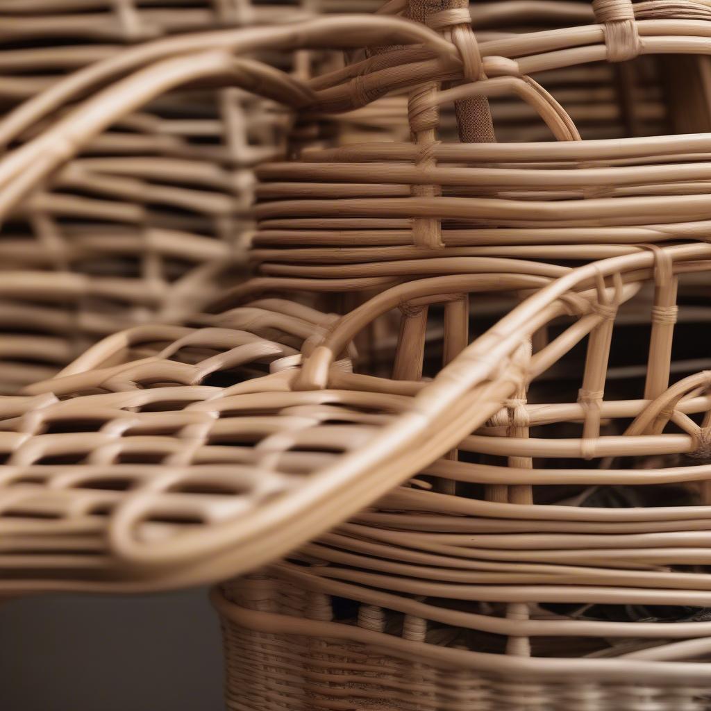 Close-up of Rattan and Wicker Materials